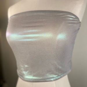 Iridescent Bandeau Top